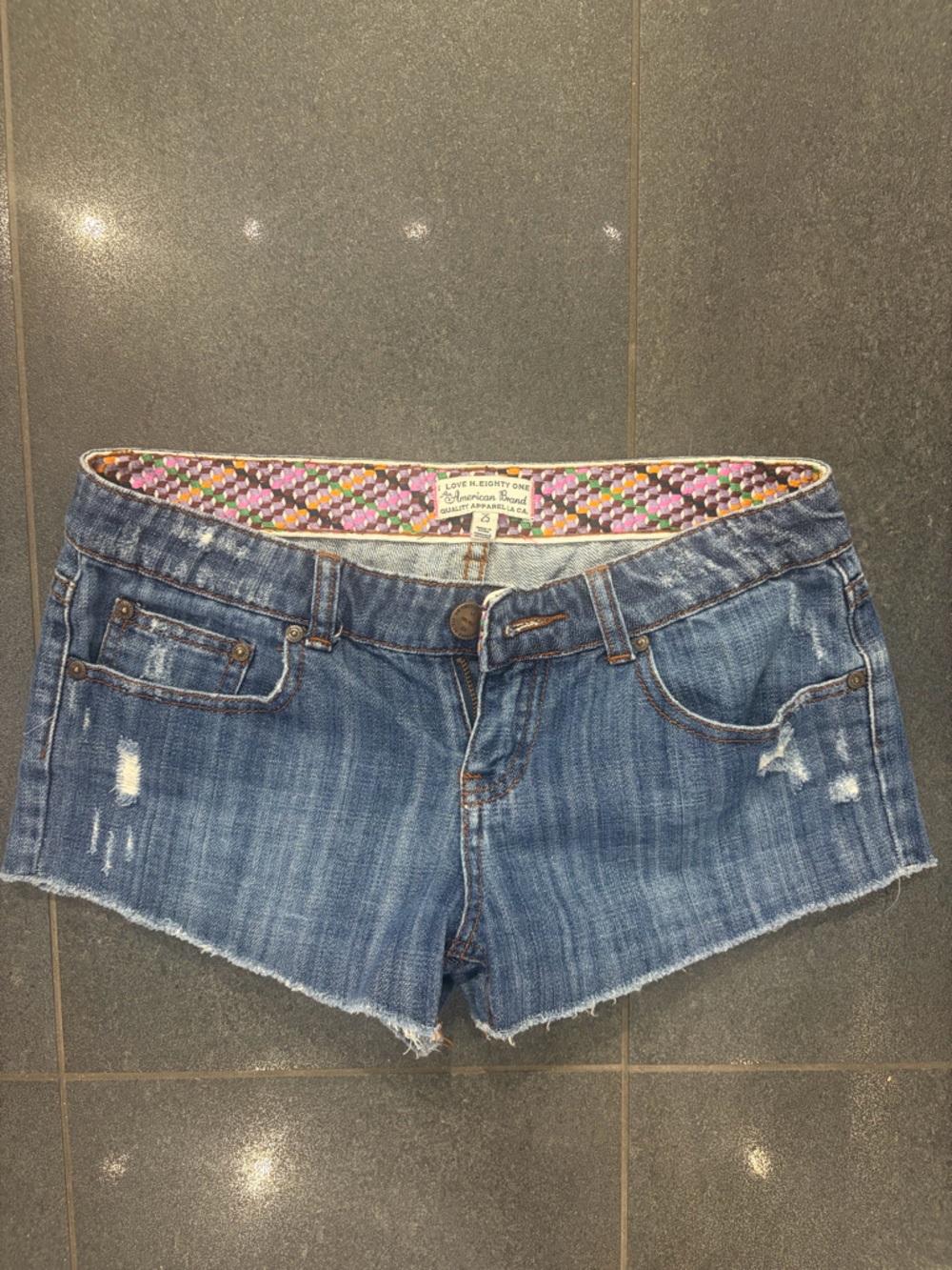 Forever 21 Distressed Blue Denim Cutoff Shorts
